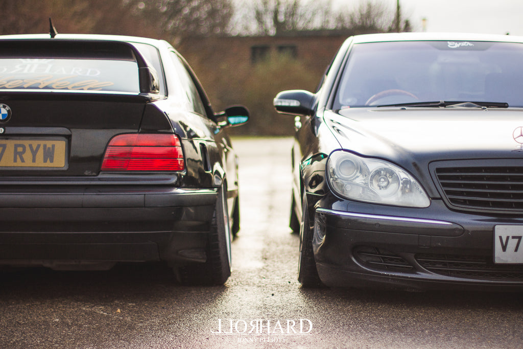 Mercedes S500 BMW E36 BBS RF Airlift suspension Air ride