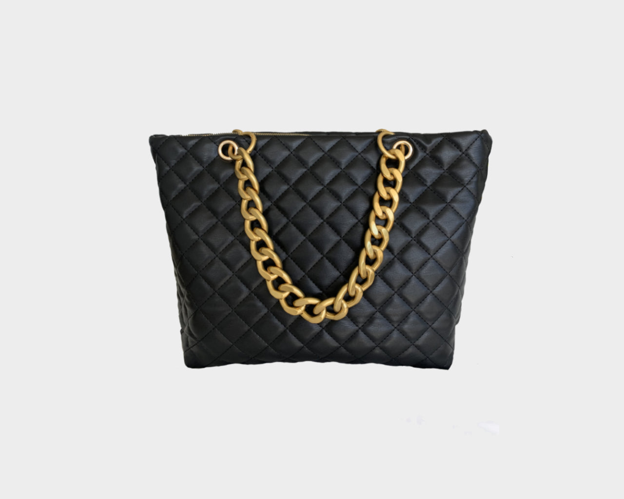  Wealrit 1 pcs 55.1 Inch Black Leather and Gold Chain