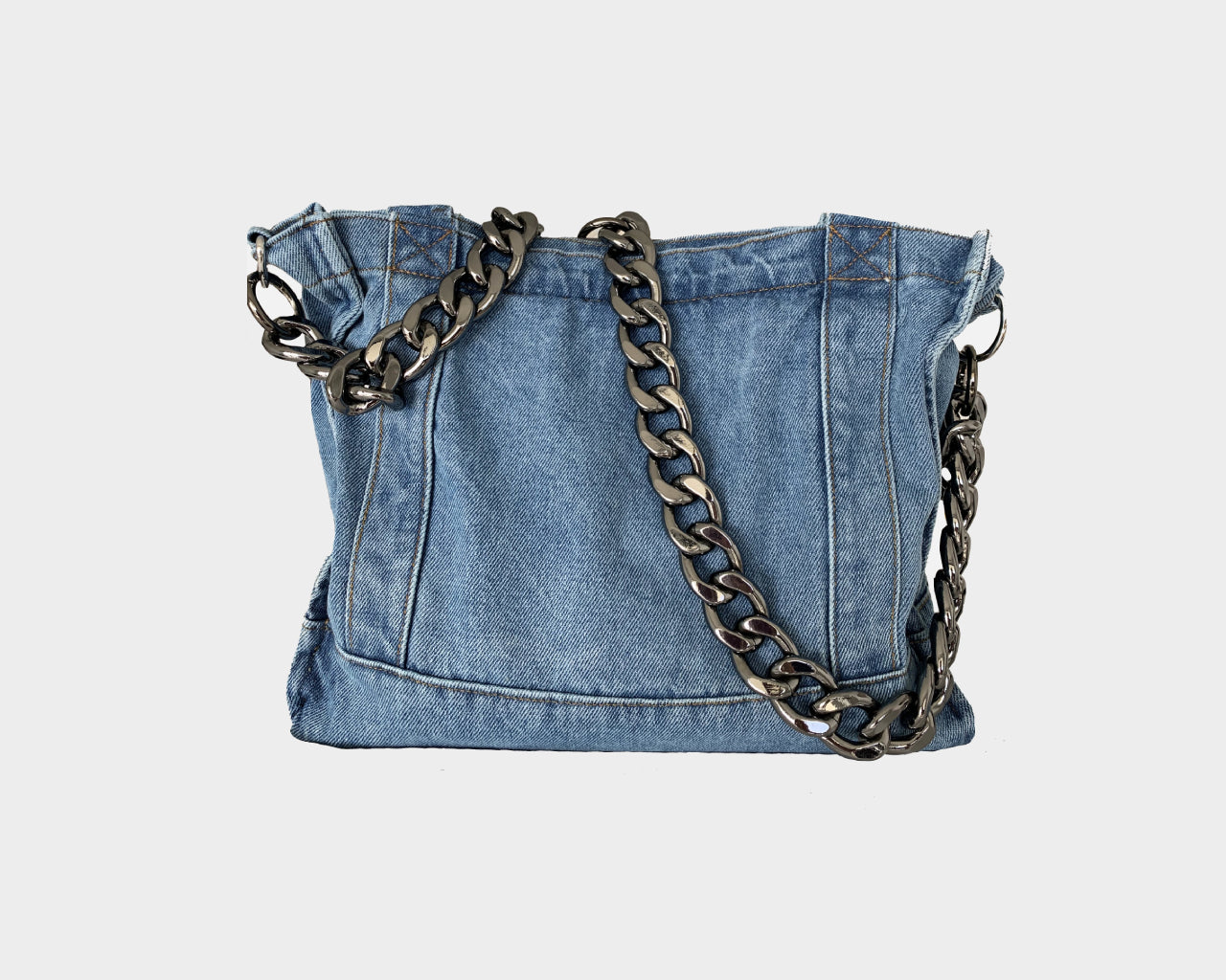 Denim Crossbody Large Link Bag - The St. Tropez – Regine Chevallier