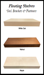 White Oak Floating Shelves – RTA Quality Cabinets