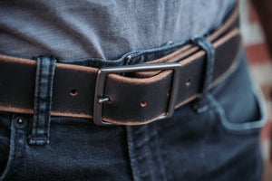 Solid Brown Leather Belt – FosterWeld