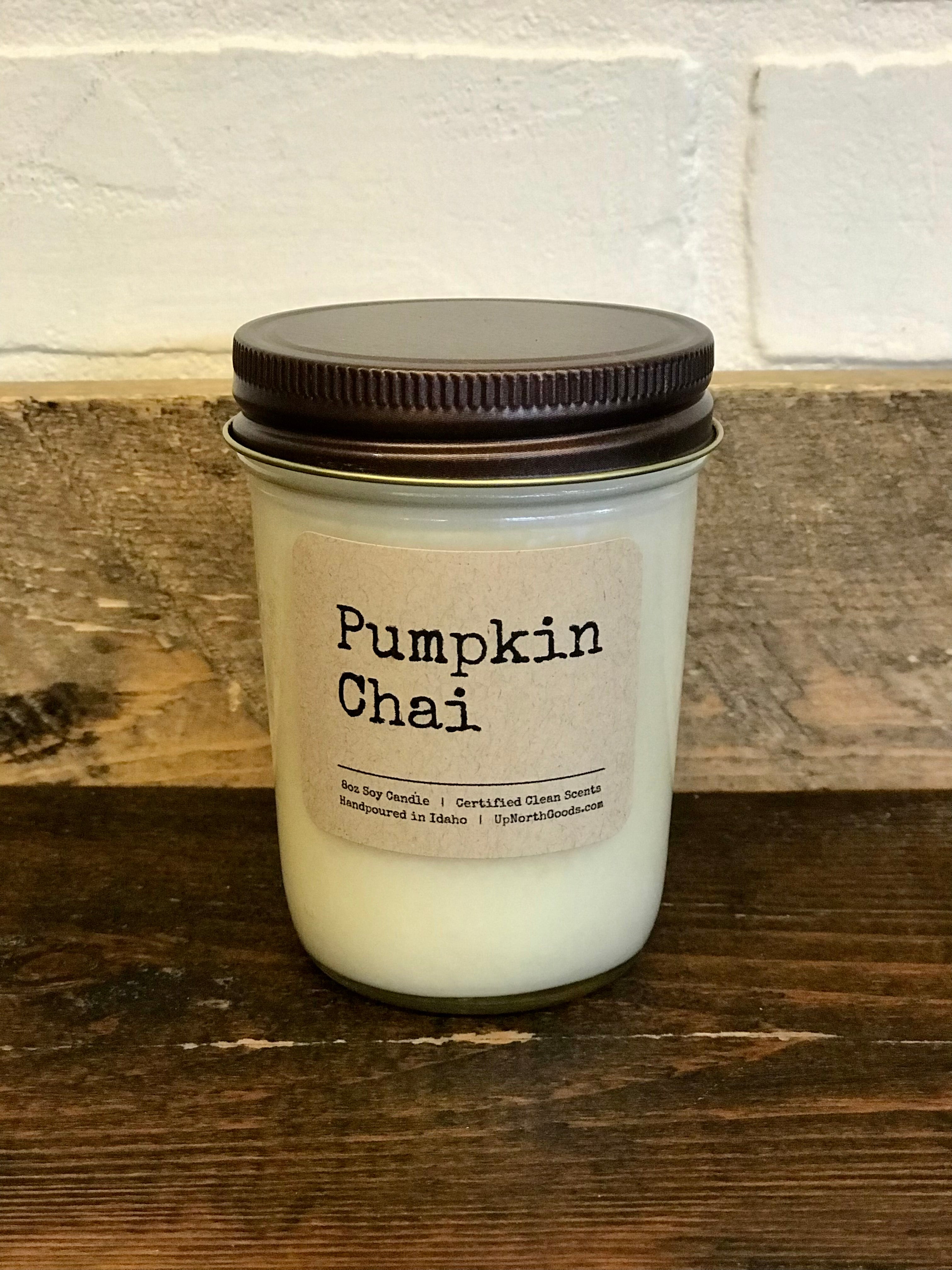 Pumpkin Chai 8oz Soy Candle by Up North Goods