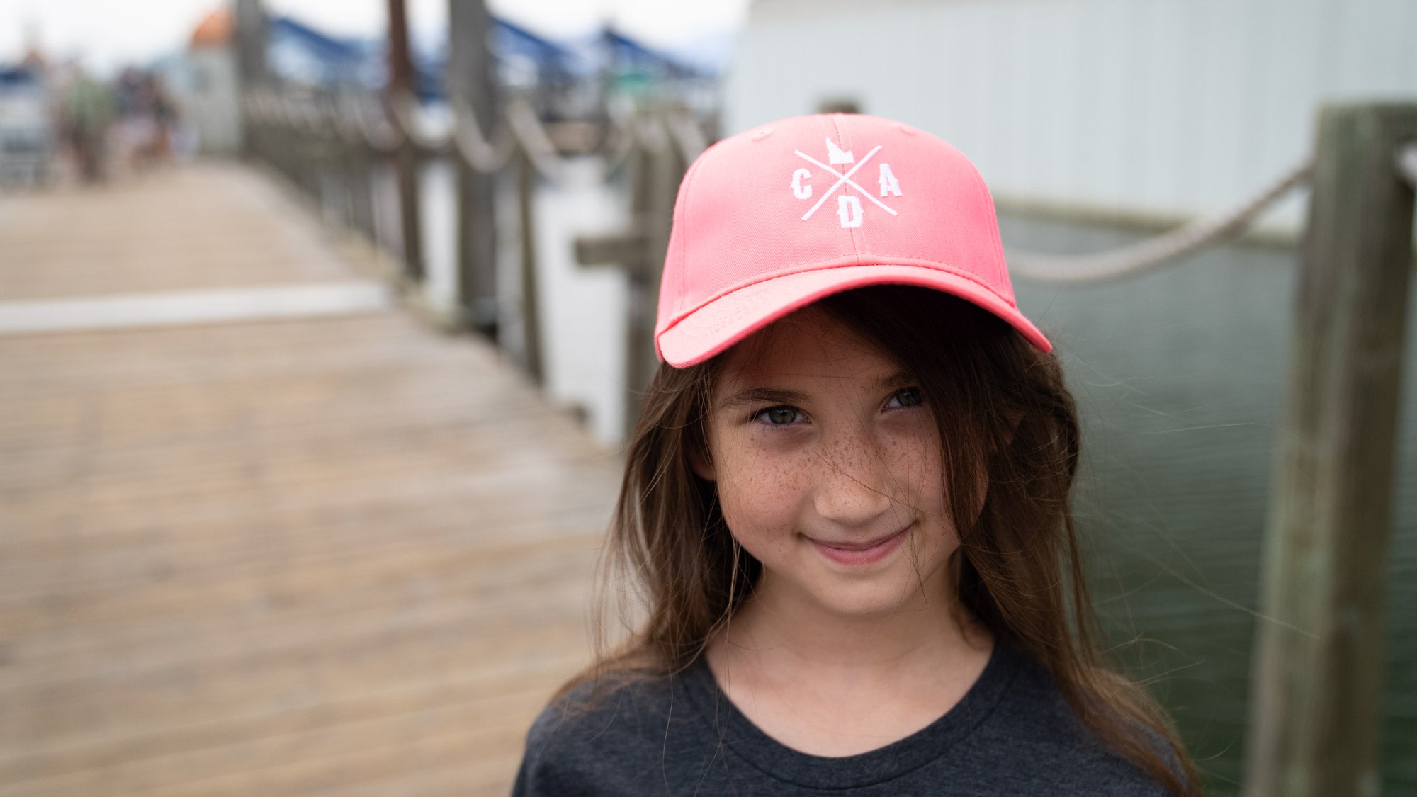 Youth Neon Pink CDA Idaho Logo Twill Hat