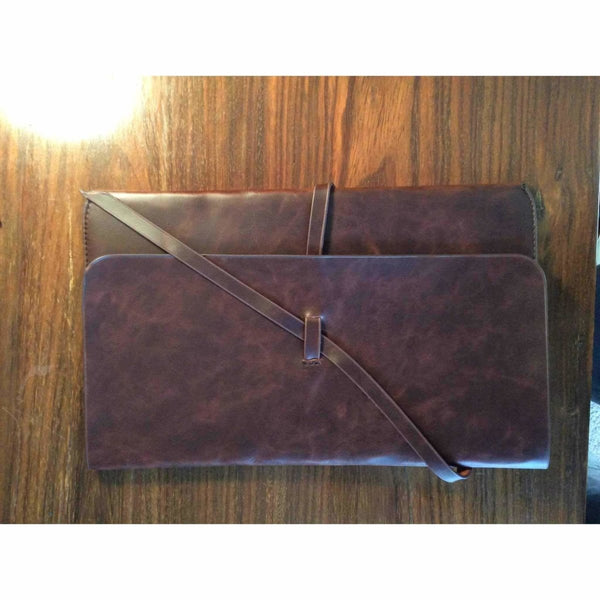 Mens Leather Pouch Wallet 12 Inches By 7 1 2 Inches