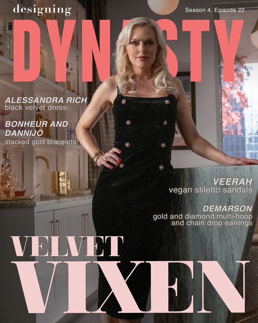 Dynasty - Elaine Hendrix in VEERAH vegan designer shoes