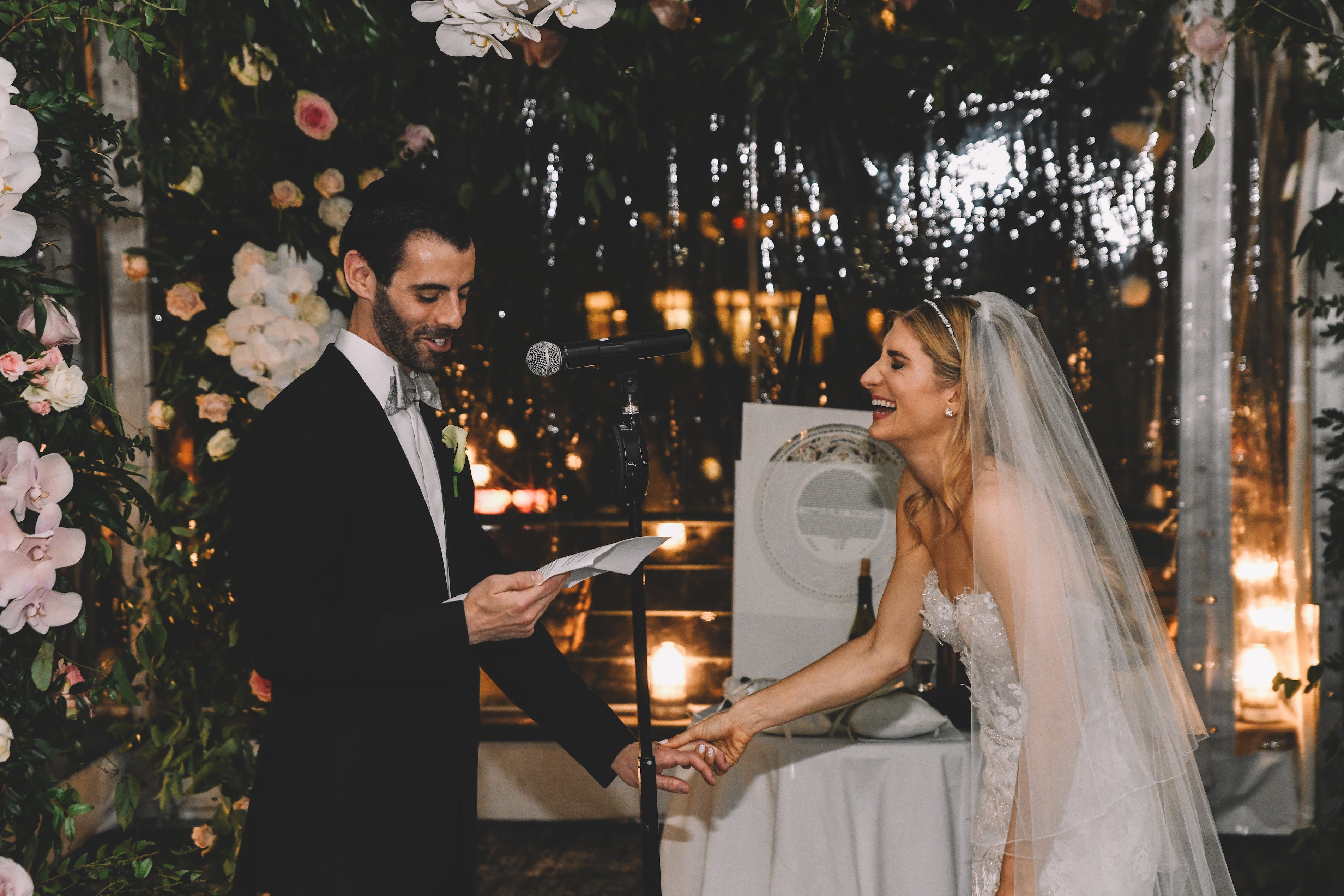 New York Jewish wedding vows chuppah
