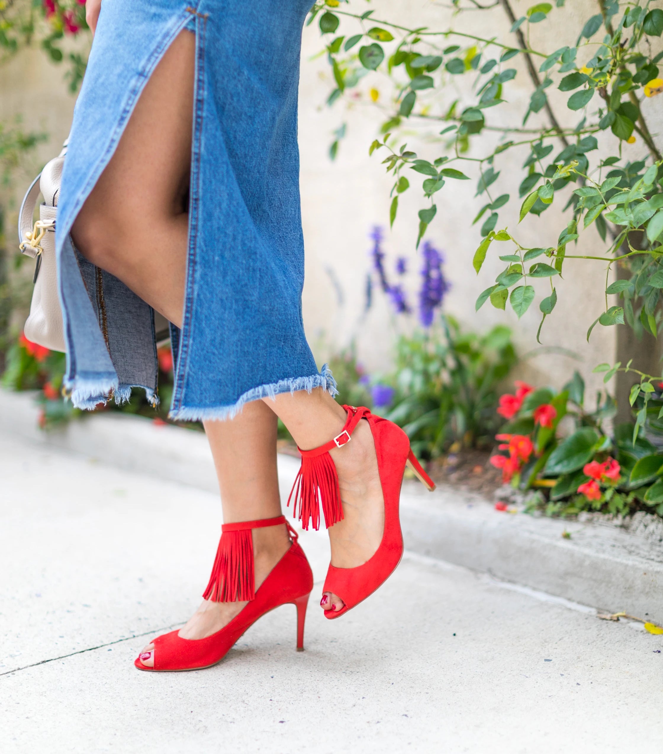 shoe fringe accessories for vegan heels