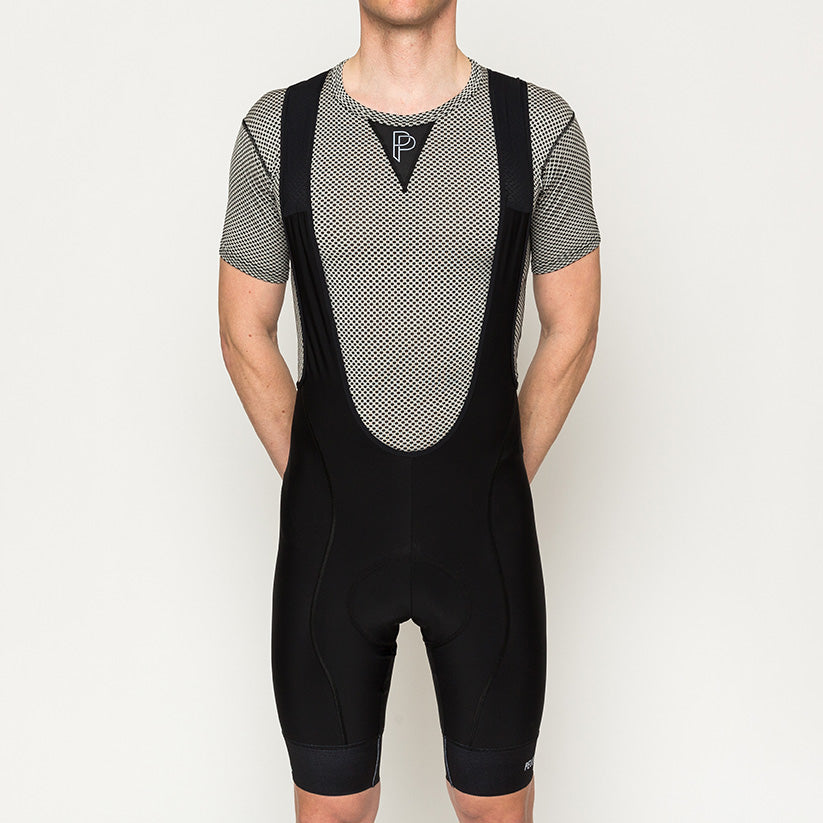 the black bib shorts