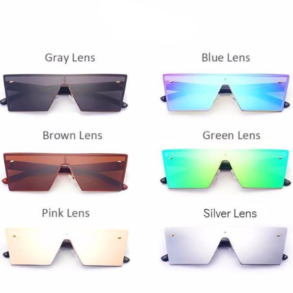 frameless mirror sunglasses