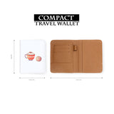 compact size of personalized RFID blocking passport travel wallet with Cold Weather Comforts 2 design