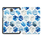the whole printed area of Personalized Samsung Galaxy Tab Case with Geometric Flower design