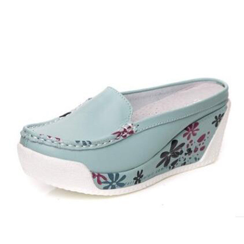 flower print shoes