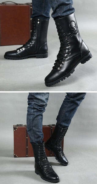 retro combat boots