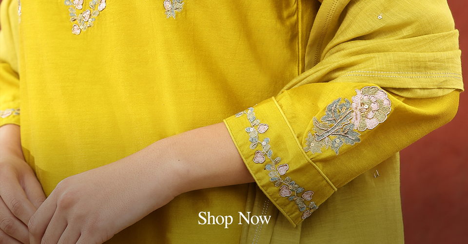 Lime_Green_Pure_Chanderi_Silk_Embroidered_Kurta_With_Pants_And_Dupatta_WeaverStory_02