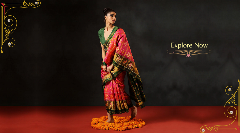 What_Makes_an_Ikat_Patola_Saree_A_Must-Have?_WeaverStory1