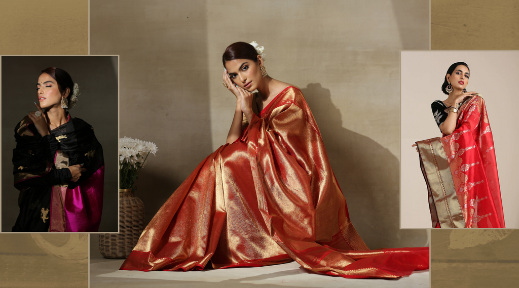 chanderi handloom saree