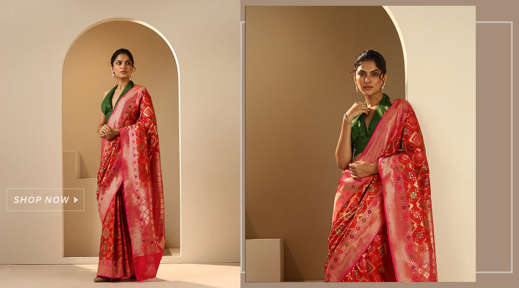 Exclusive Designer Beautiful Soft Banarasi Patola Saree