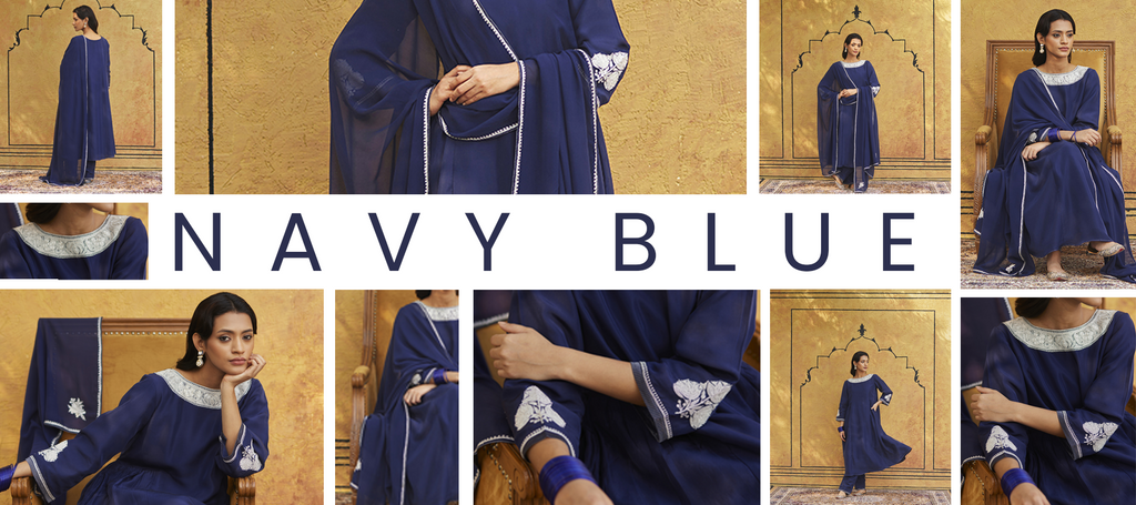 Navy_Blue_Pure_Silk_Tilla_Hand_Embroidered_Suit_With_Pants_And_Dupatta_WeaverStory