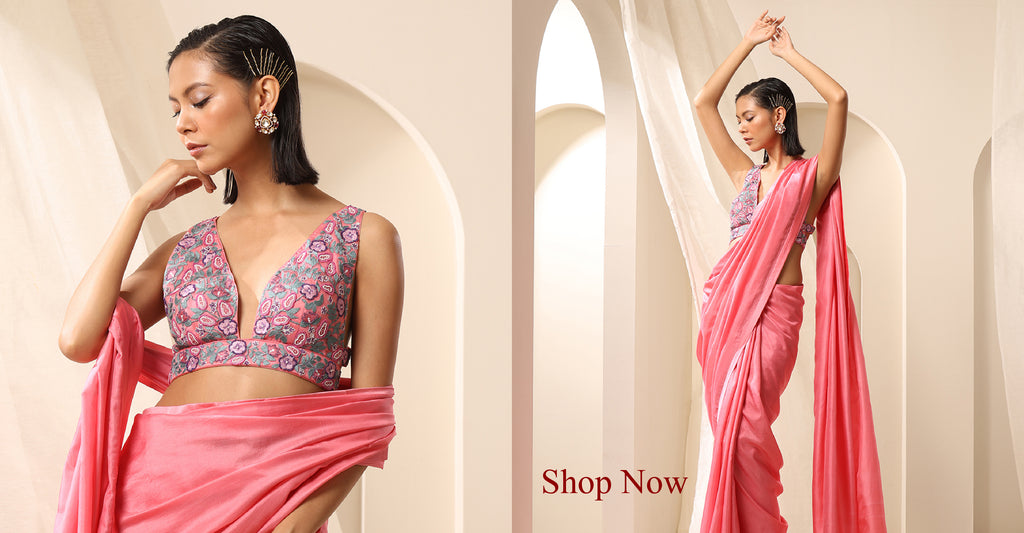 Pink_Pure_Silk_Saree_With_Satin_Finishing_WeaverStory