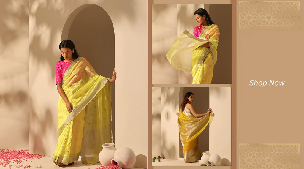 Yellow_Handloom_Pure_Chanderi_Silk_Saree_With_All_Over_Chand_Motif