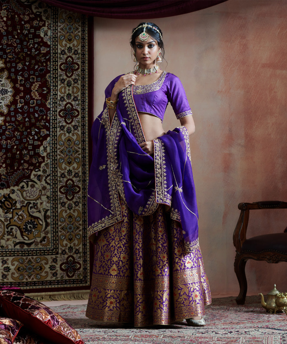 Laser Cut Kalidar Lehenga Set- Blush buy in Gurgaon