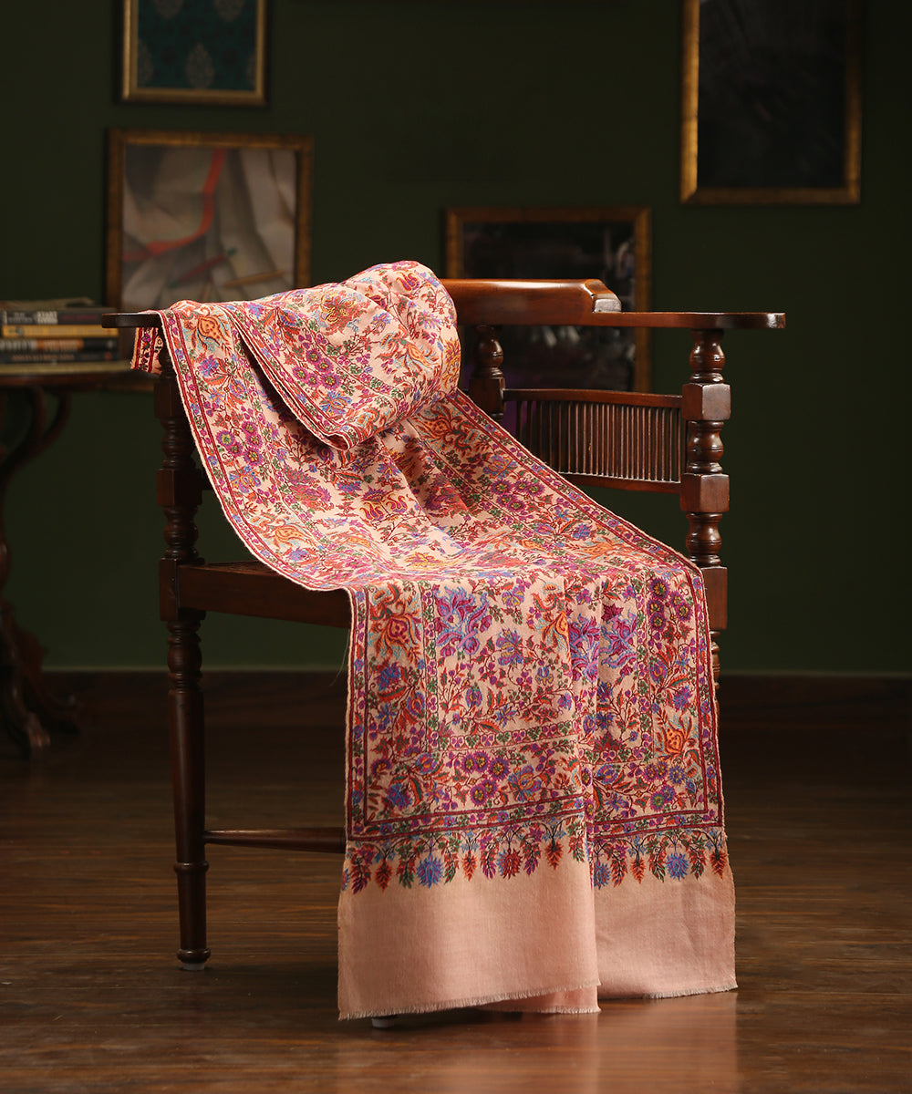 Kalamkari Pashmina Shawls – Himagauri Sarees