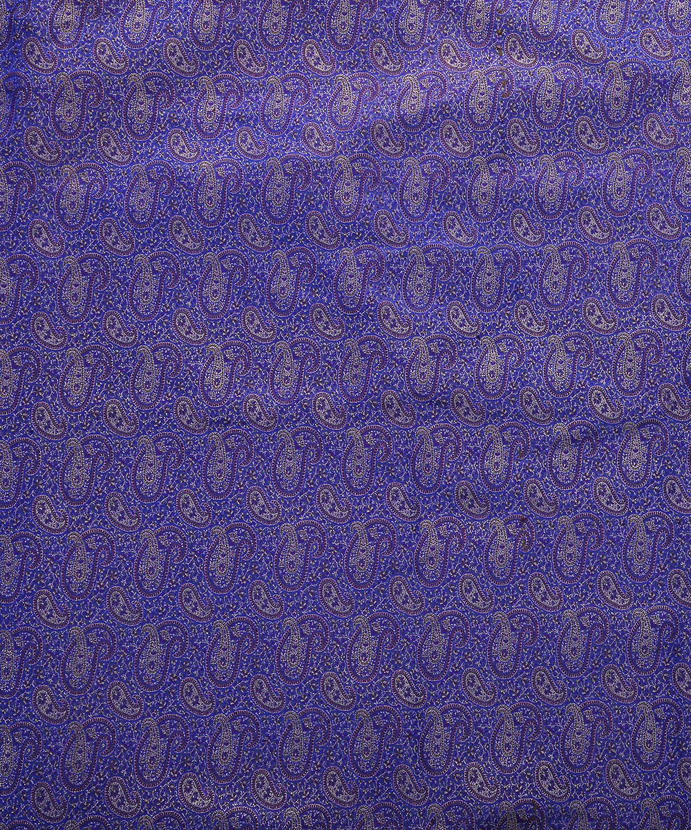 Pure Silk Brocade Fabric Rust,Copper & Purple color 44" BRO94 –