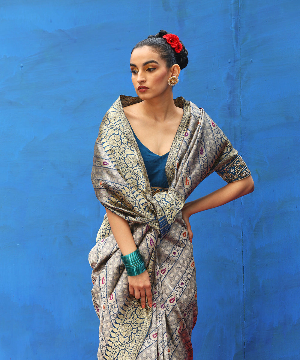 Sky Blue Patola Silk Saree with Meenakari Design - Monastoor- Indian  ethnical dress collections with more than 1500+ fashionable indian  traditional dresses and ethnical jewelleries.
