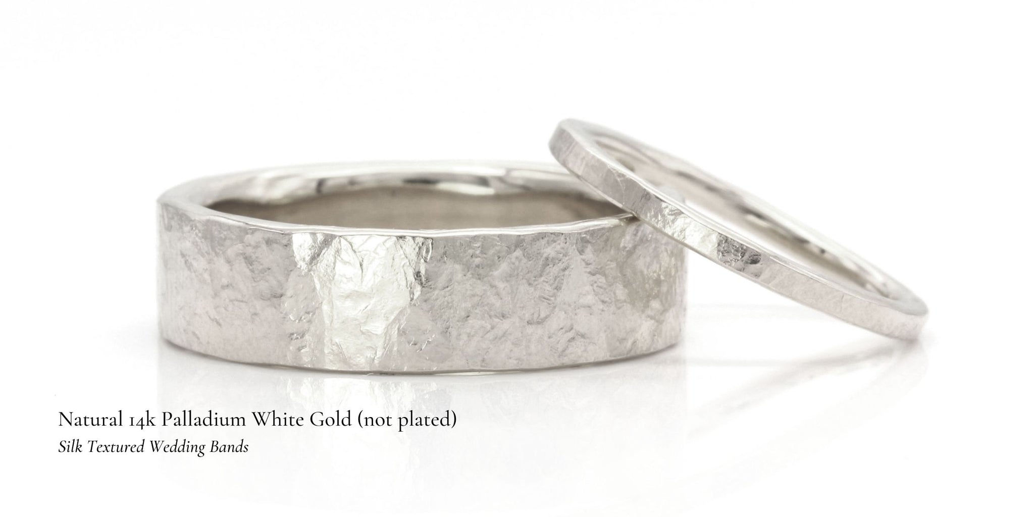 Ladies Textured Wedding Ring Palladium - Beatrice | Angelic Diamonds