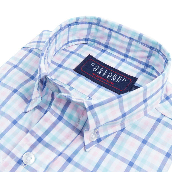 The Wilton Button Down Shirt Navy/Pink/Teal/White | Collared Greens ...
