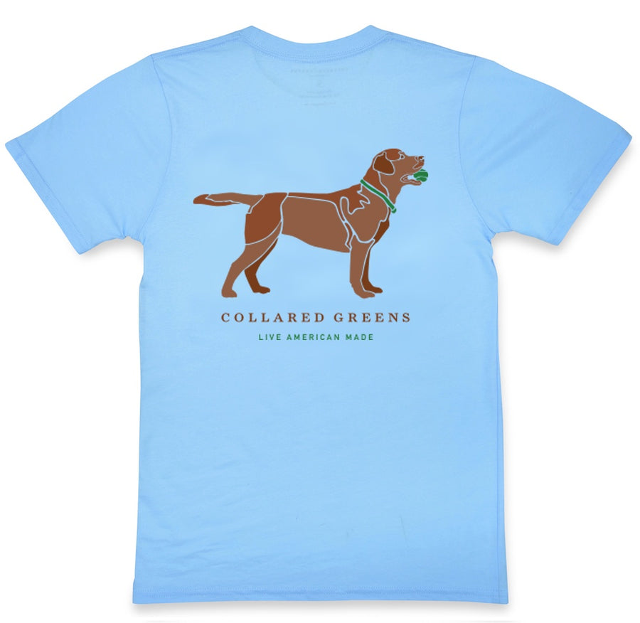 Good Boy: Short Sleeve T-Shirt - Chocolate Lab on Carolina