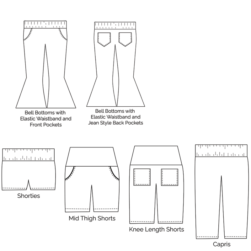 Girl Fit Pants Bell Bottoms Pattern | 2T-20 | MammaCanDoIt