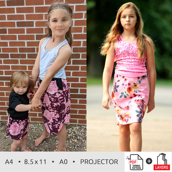 Everyday Skirt Pattern, Women Sizes 00-20