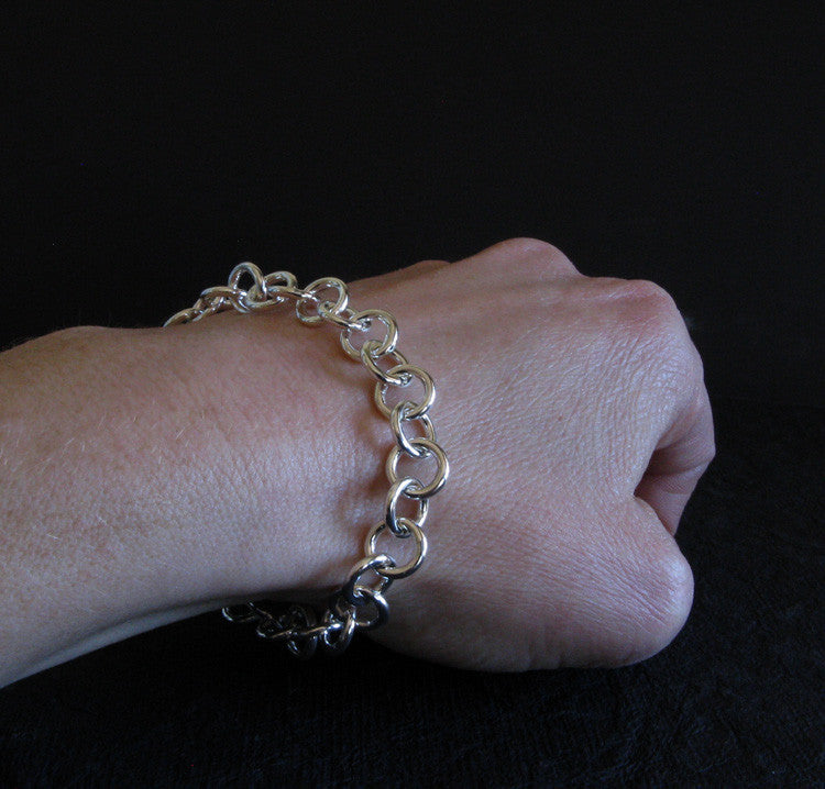 tiffany silver chain link bracelet