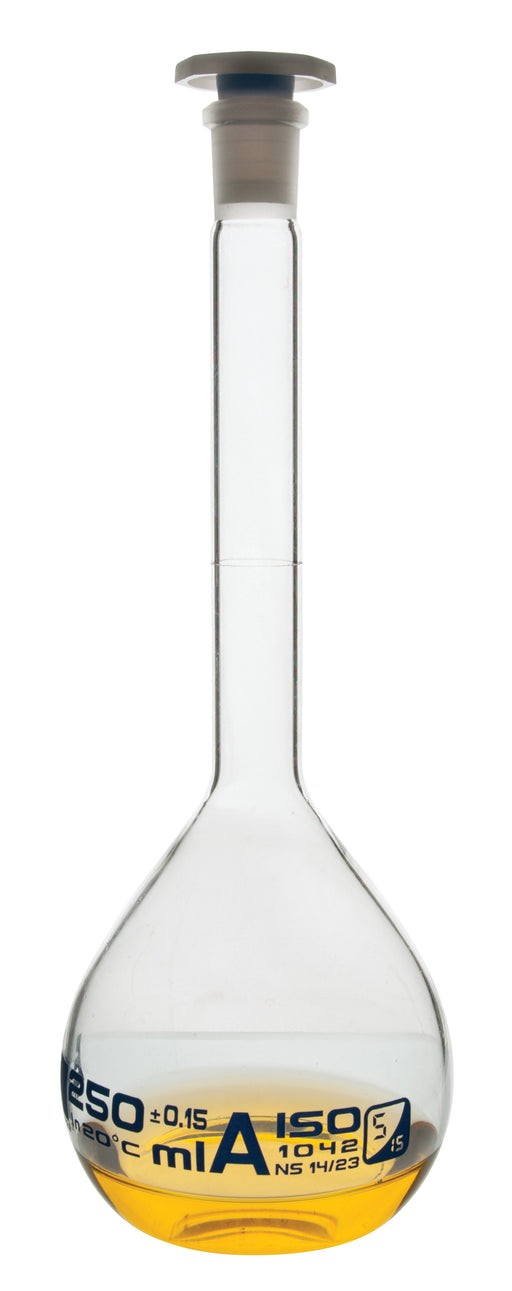 Volumetric Flask, 50ml - Class A - 12/21 Polyethylene Stopper