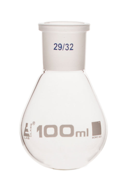 蒸发烧瓶，100ml  -  24/29可互换的关节 - 硼硅酸盐玻璃 - 艾斯科实验室欧宝体育官网进入