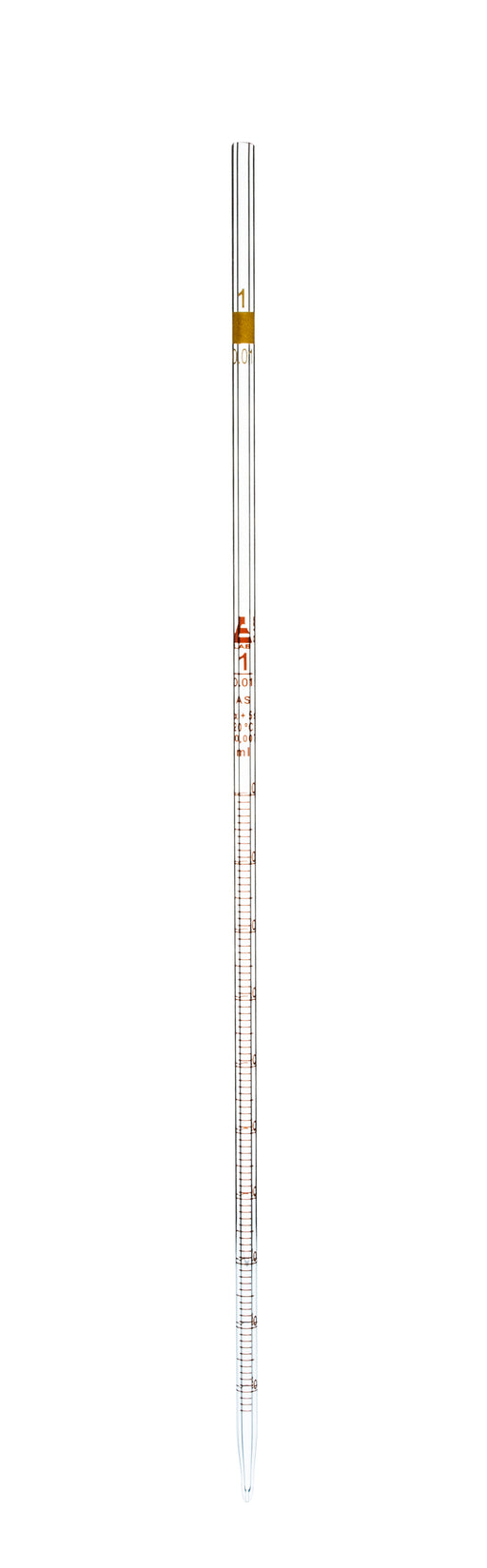 PIPETTE GRADUEE VERRE GR.AMBRE T3 CL.B 1/10 10ML - PAR 12