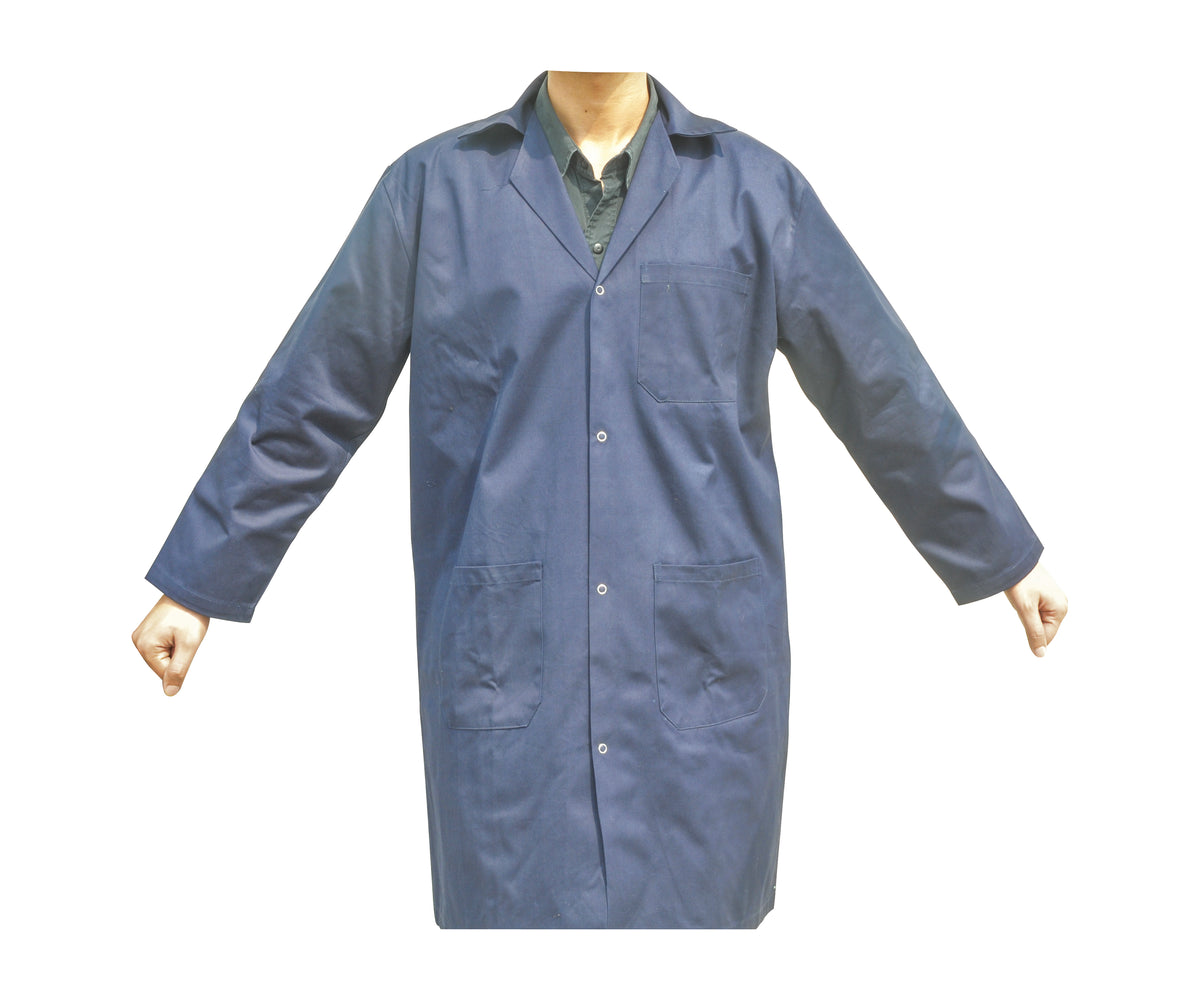 实验室外套 - 海军蓝，中等