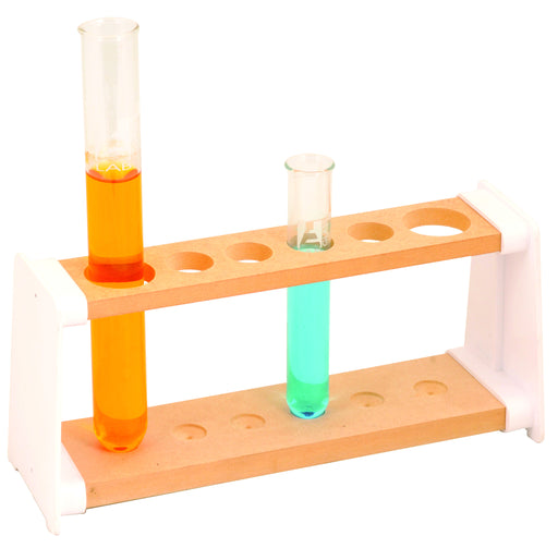 Test Tube Stand of 6 holes, Wooden — Eisco Labs