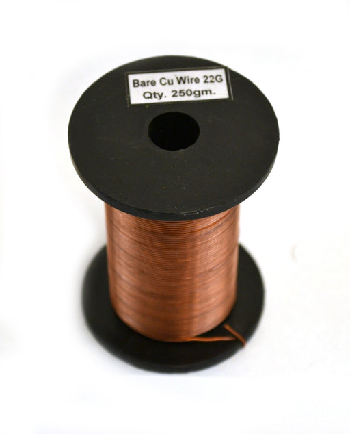 Copper Wire, Bare, 140ft Reel, 20 SWG (19 AWG) - 0.036 (0.91 mm