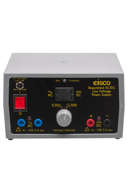 Power Supplies Regulated AC/DC 0-6V, 5Amp. — Eisco Labs
