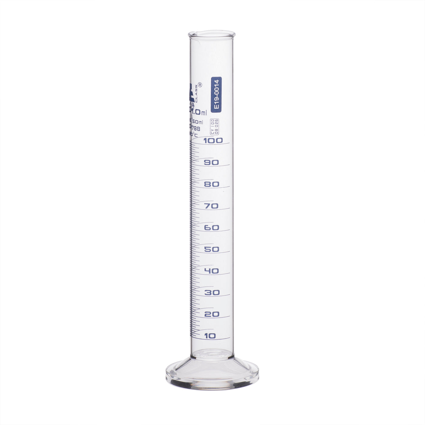 Graduated Cylinder 100ml Class A Round Base Borosilicate Glass — Eisco Labs 0386