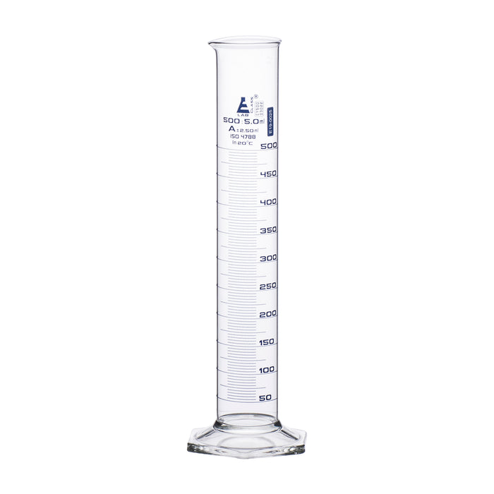 Graduated Cylinder 500ml Class A Hexagonal Base Borosilicate Gl — Eisco Labs 5569