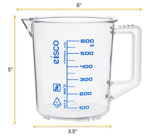 Measuring Jug, 250ml - TPX Plastic - Printed Graduations - Chemical Re —  Eisco Labs