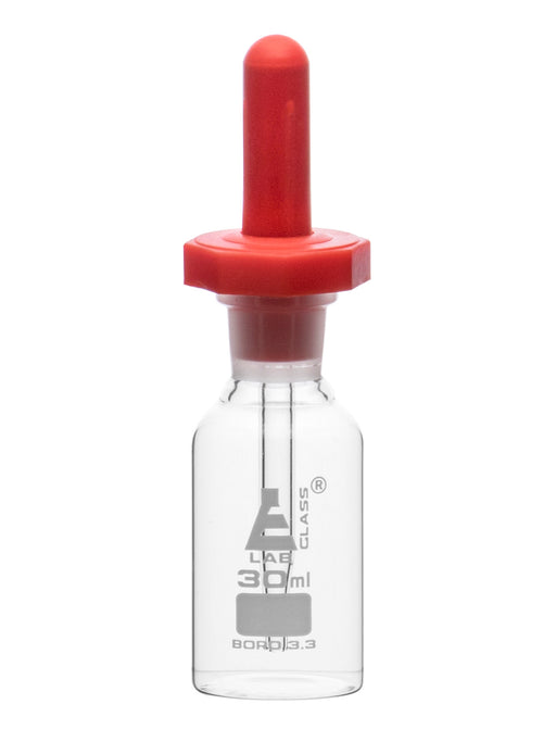 滴瓶，30ml（1盎司） - 眼药水液管 - 硼硅酸盐3.3玻璃