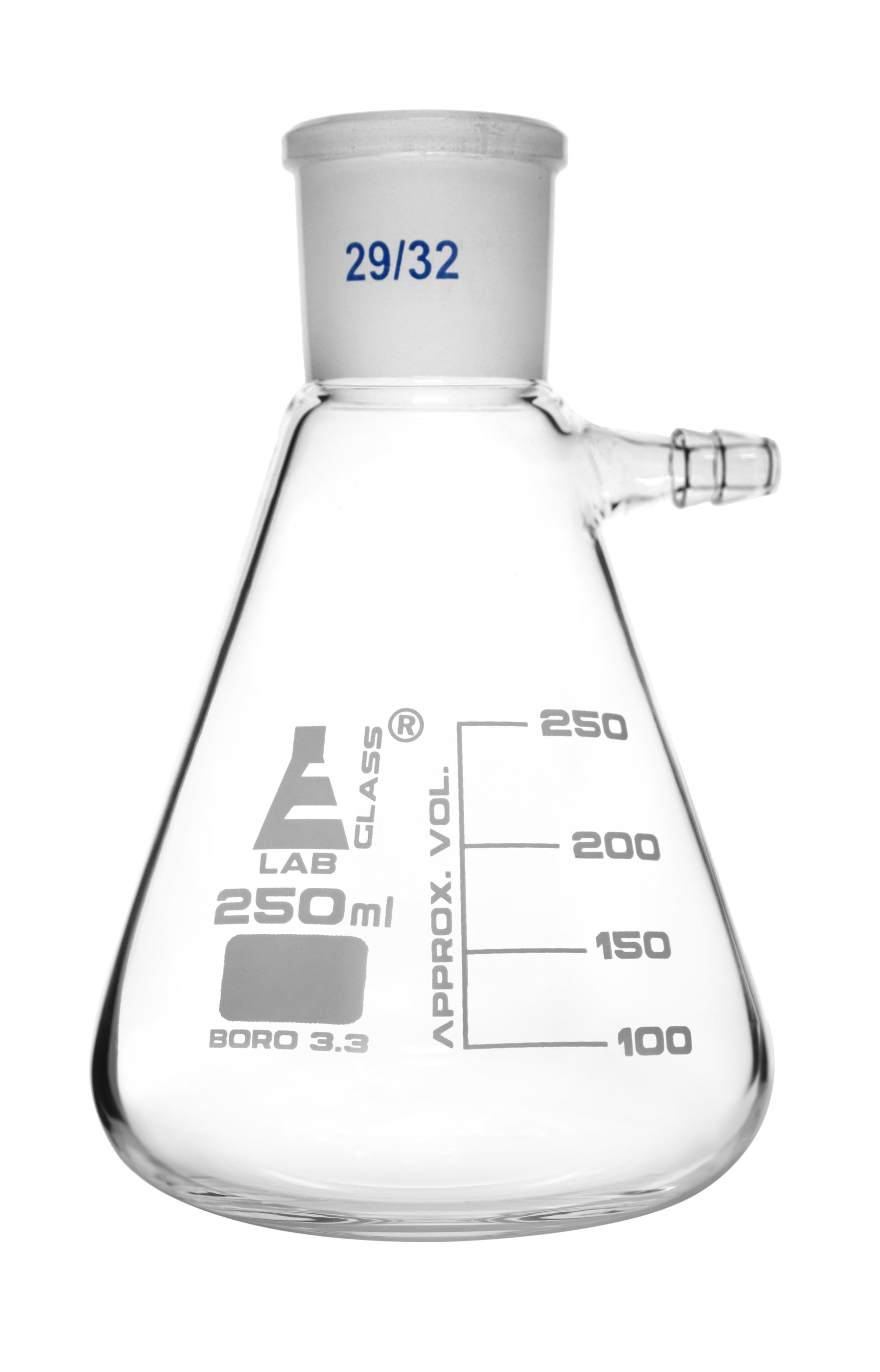 Buchner Filtering Flask, 250ml 29/32 Joint Borosilicate Glass