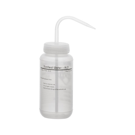 Wash Bottle, 500mL - Wide Mouth - Non-Vented Cap - LDPE — Eisco Labs