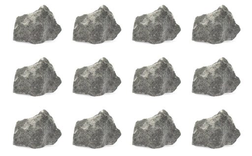 12个包装 - 原始的灰色，沉积岩标本 - 大约。1“