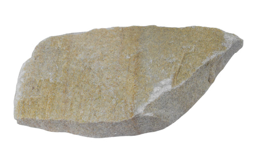 白色砂岩，沉积岩原始样品。手样品。大约3英寸