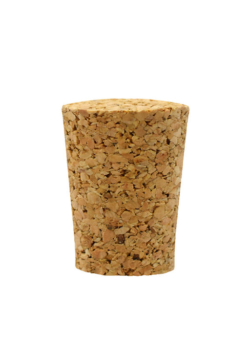 10PK Cork Stoppers, Size #10-20mm Bottom, 25mm Top, 31mm Length - Tapered  Shape, Natural Bark Material - Great for Household & Laboratory Use - Eisco